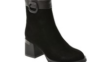 Ghete FLAVIA PASSINI negre, RT5740, din piele intoarsa