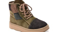 Ghete FLAVIA PASSINI verzi, 5566, din piele intoarsa