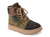 Ghete FLAVIA PASSINI verzi, 5566, din piele intoarsa - 1