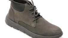 Ghete GEOX gri, U36E1B, din piele naturala