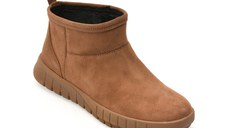 Ghete GEOX maro, D569AA, din piele intoarsa