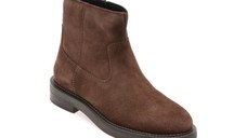 Ghete GEOX maro, D56WYH, din piele intoarsa