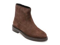 Ghete GEOX maro, D56WYH, din piele intoarsa - 1