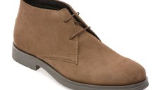 Ghete GEOX maro, U0458A, din piele intoarsa