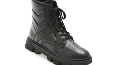 Ghete GEOX negre, D46UAG, din piele ecologica