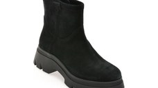 Ghete GEOX negre, D565MA, din piele intoarsa