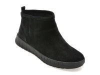 Ghete GEOX negre, D569AA, din piele intoarsa - 1