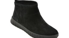 Ghete GEOX negre, D569AA, din piele intoarsa