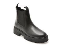 Ghete GEOX negre, D56VDA, din piele naturala - 1