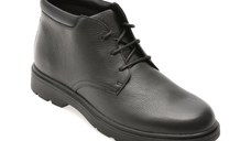Ghete GEOX negre, U36D1B, din piele naturala