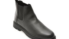 Ghete GEOX negre, U36D1C, din piele naturala