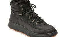 Ghete GEOX negre, U46FZD, din piele naturala