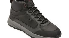 Ghete GEOX negre, U56EZA, din piele ecologica