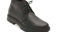 Ghete GEOX negre, U56FRA, din piele naturala