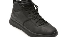 Ghete GEOX negre, U56HMC, din piele naturala