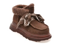 Ghete GRYXX maro, 3099, din piele intoarsa - 1