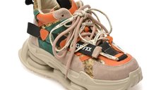 Ghete GRYXX multicolor 36889 din piele ecologica pentru femei