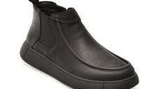 Ghete GRYXX negre, 1007, din piele naturala