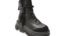 Ghete GRYXX negre, 19686, din piele naturala