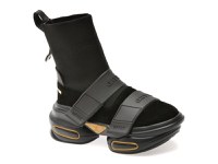 Ghete GRYXX negre, 20127, din material textil - 1