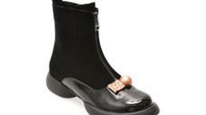 Ghete GRYXX negre, 5W306, din piele intoarsa