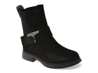 Ghete GRYXX negre, G719, din piele intoarsa - 1