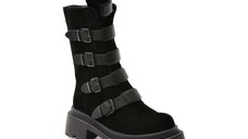 Ghete GRYXX negre, Z55392, din piele intoarsa