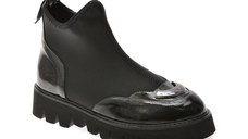 Ghete IMAGE negre, 146B362, din material textil