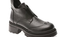 Ghete IMAGE negre, 146B367, din piele naturala