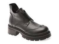 Ghete IMAGE negre, 146B367, din piele naturala - 1