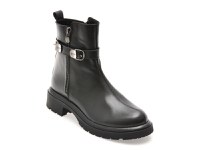 Ghete IMAGE negre, 1504181, din piele naturala - 1