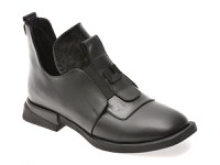 Ghete IMAGE negre, 1532024, din piele naturala - 1