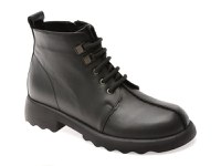 Ghete IMAGE negre, 1767063, din piele naturala - 1