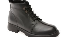 Ghete IMAGE negre, 1767063, din piele naturala