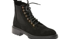 Ghete IMAGE negre, 4842529, din piele intoarsa