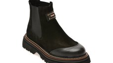 Ghete negre GRYXX 447GR30 din piele intoarsa pentru femei