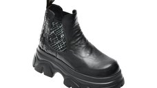 Ghete negre GRYXX 59528 din piele naturala pentru femei