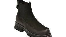 Ghete negre GRYXX, model 102953 din nabuc pentru sezonul rece