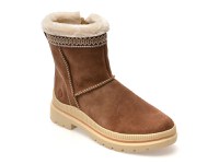 Ghete REMONTE maro, D0C83, din piele intoarsa - 1