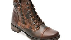 Ghete REMONTE maro, D4382, din piele ecologica