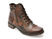 Ghete REMONTE maro, D4382, din piele ecologica - 1