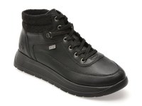 Ghete REMONTE negre, D2V71, din material textil - 1