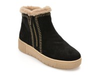 Ghete REMONTE negre, D3B70, din piele intoarsa - 1