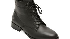 Ghete RIEKER 77030 negre din piele naturala pentru femei