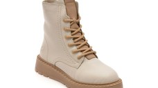 Ghete RIEKER bej, 70404, din piele naturala