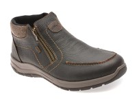 Ghete RIEKER maro, 3660, din piele naturala - 1