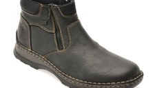 Ghete RIEKER negre, 5362, din piele naturala