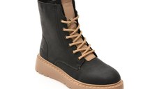Ghete RIEKER negre, 70404, din piele naturala