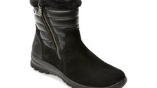 Ghete RIEKER negre, L7187, din piele naturala