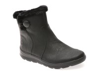 Ghete RIEKER negre, Z0080, din piele ecologica - 1